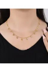 DAMLA  PULLU ZARİF ALTIN KOLYE 14 AYAR 45CM 4.50GR 5MM